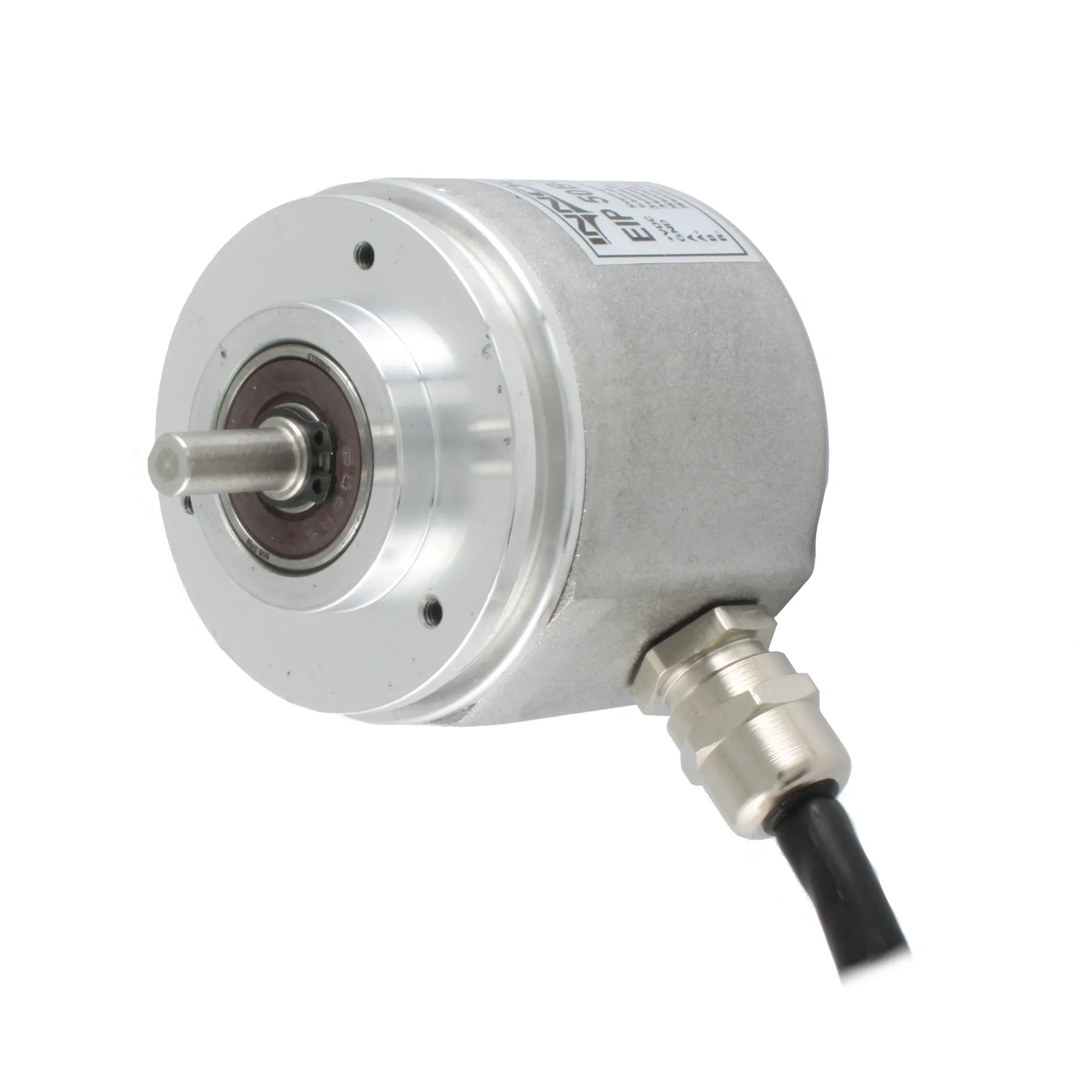 Инкрементальный программируемый энкодер D=50мм, выступающий вал 8мм, 3000 имп/об, сервофланец, 5…30VDC, выход TTL/HT