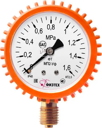 Вакуумметры, мановакуумметры, манометры общетехнические ВП2-Уф, МВП2-Уф, МП2-Уф (Диаметр: 63 мм)