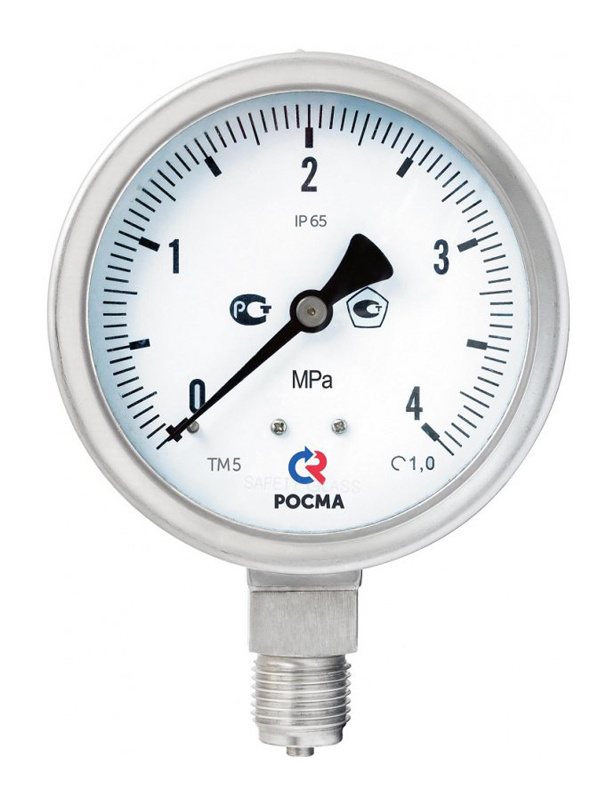 Манометры ТМ-521 Б и ТМ-621 Б кор­ро­зи­он­но­стой­кие виб­ро­ус­той­чи­вые, бе­зо­пас­ное ис­пол­не­ние