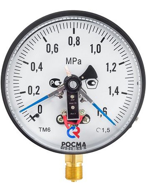 Манометры ТМ-510.05 IP54 и ТМ-610.05 IP54 с элек­тро­контакт­ной при­став­кой с по­вы­шен­ной пыле­вла­го­за­щи­щен­ностью